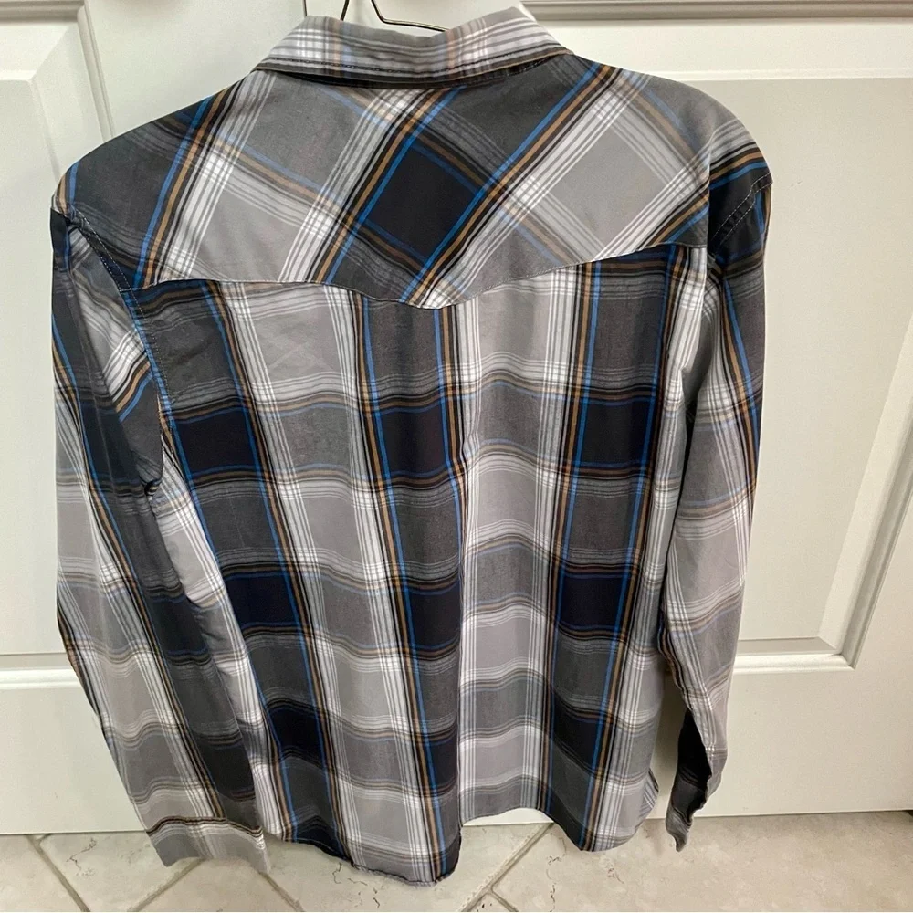 Levi’s Men’s Plaid Pearl Snap Regular Fit Long Sleeve Western Shirt Country
